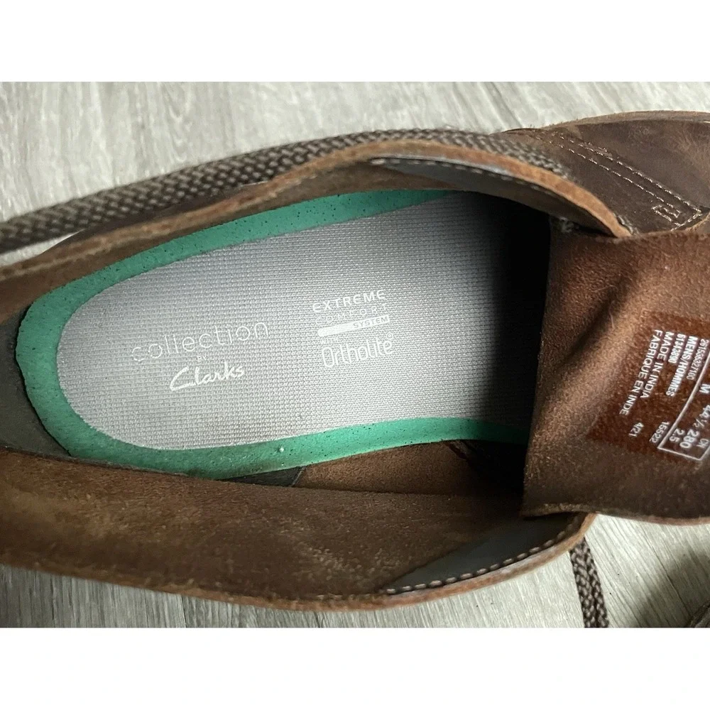 Clarks‎ Collection Men's Brown Leather Chukka Boots Size 11M